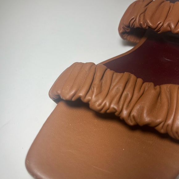 Staud Maya Ruched Leather Slides, no box - Picture 11 of 11